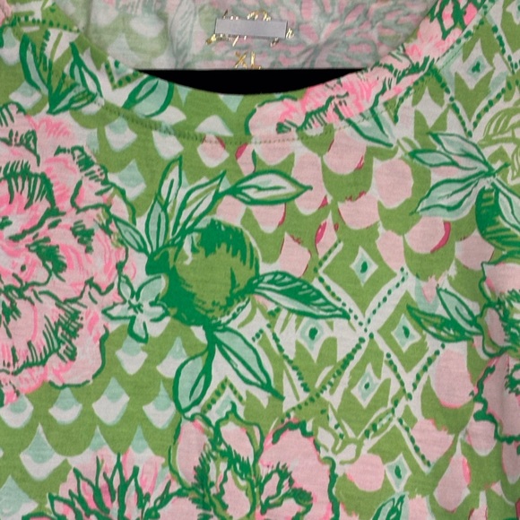NWOT Lilly Pulitzer Green Fauna Green Feeling Good XL - Picture 3 of 4